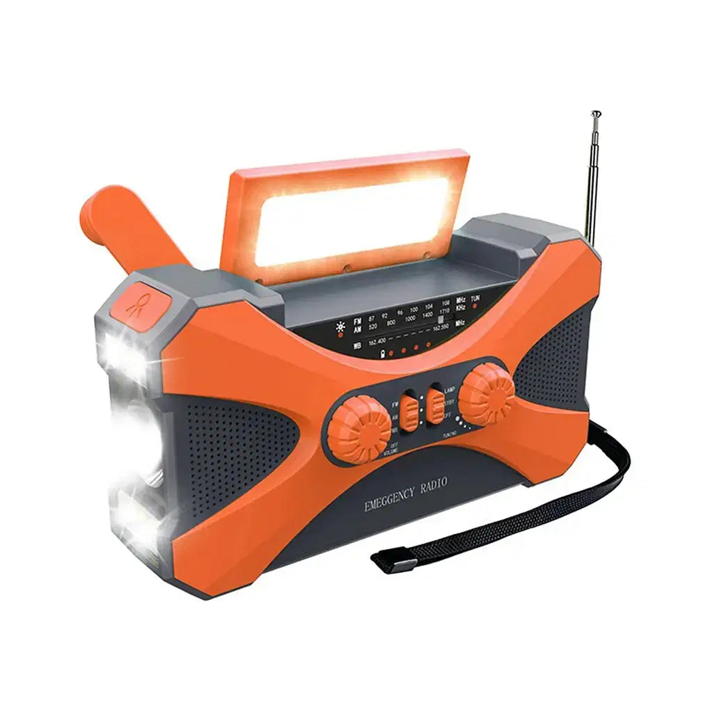 Color: black, Ships From: CHINA - New! 10000mAh Emergency Radio Portable AM FM WB NOAA Solar Hand Crank Radios Weather Radio LED Flashlight SOS Alarm Power Bank .