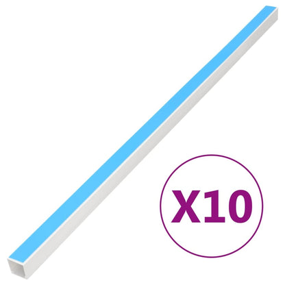 Cable Trunking Self-Adhesive 1.6"x1" 32.8' PVC