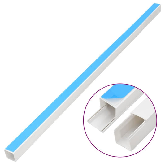 Cable Trunking Self-Adhesive 1.6"x1" 32.8' PVC