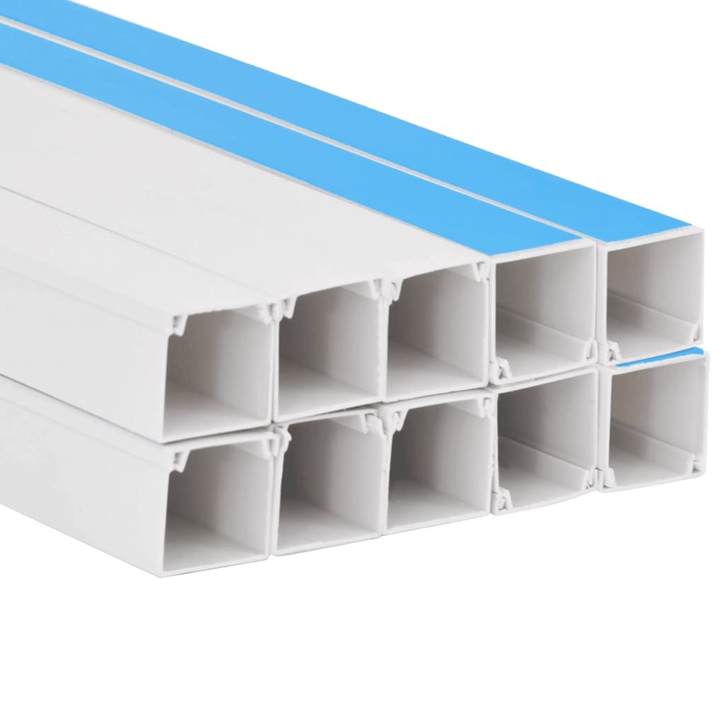Cable Trunking Self-Adhesive 1.6"x1" 32.8' PVC