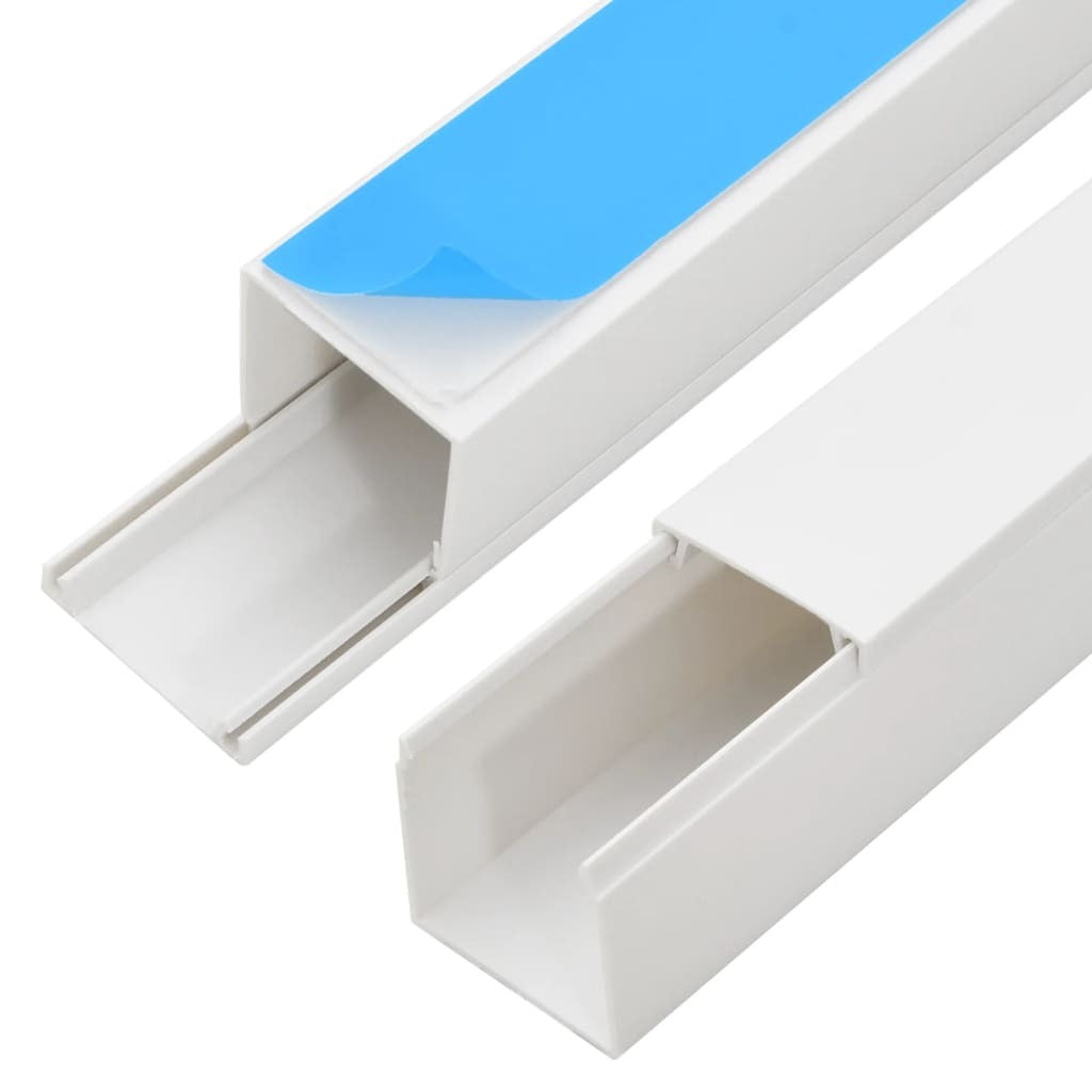 Cable Trunking Self-Adhesive 1.6"x1" 32.8' PVC