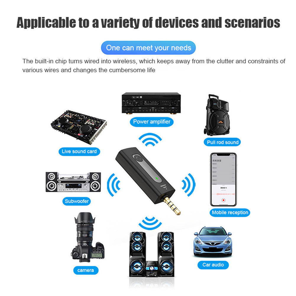 Wireless 3.5mm Lavalier Microphone Condenser Mic for Camera Speaker Smartphone Recording Microphone K35 1 to 2