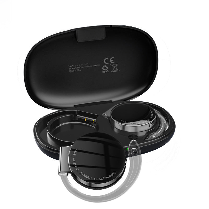 US F2 Tws Wireless Bluetooth Headset Noise-Cancelling Night Running Light Luminous Sports Earbuds Black