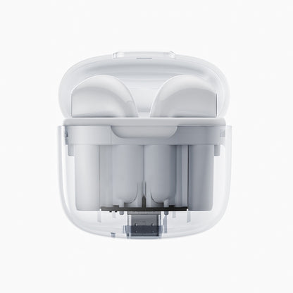 BD02 Wireless Earbuds In-Ear Earphones With Clear Calling Transparent Charging Case For Cell Phone Computer Laptop Sports black
