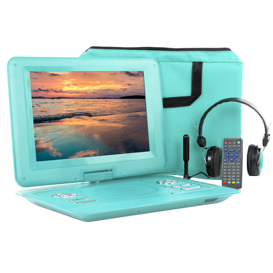Trexonic 13.3 Inch Portable TV+DVD Player with Color TFT LED Screen and USB/HD/AV Inputs
